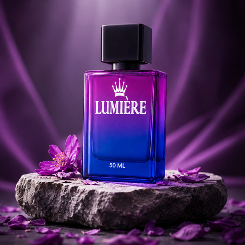 LUMIÈRE luxury oil perfume — rose, mandarin, sweet pear — SOMI AURA