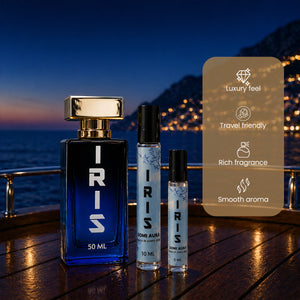 IRIS luxury oil perfume — iris, violet leaf, grapefruit — SOMI AURA
