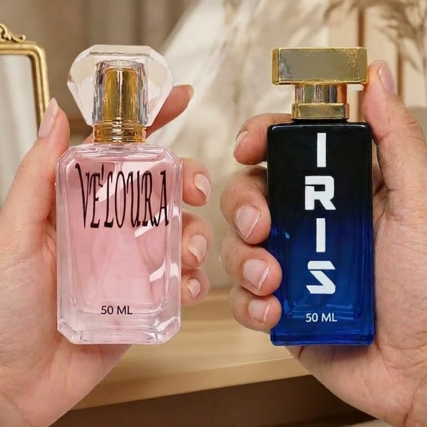 The Soft Power Duo luxury oil perfume — LUMIÈRE and IRIS duo — SOMI AURA
