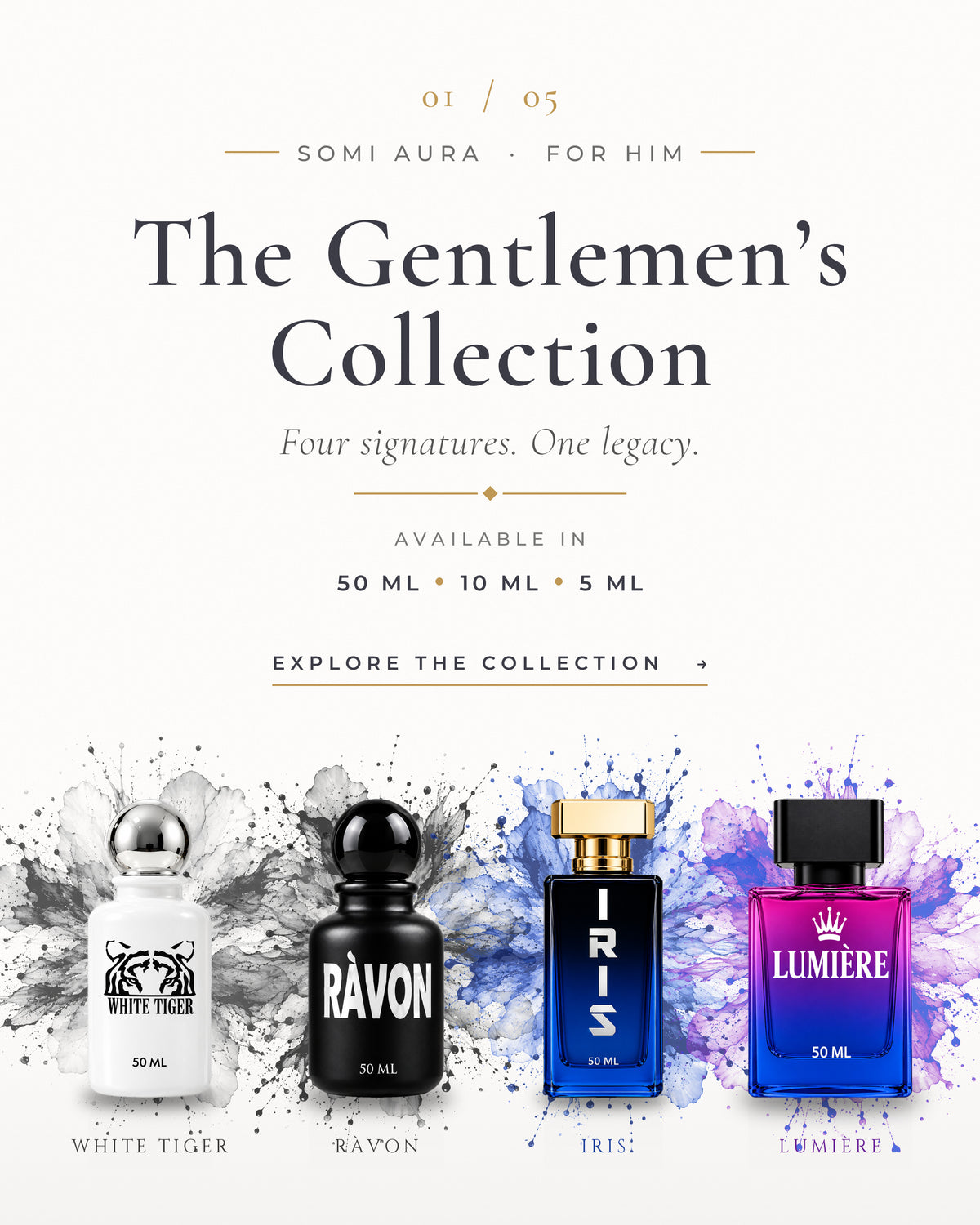 The Gentlemen's Collection — SOMI AURA men's perfumes