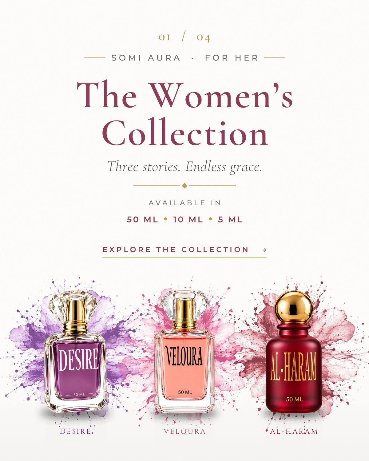 The Women's Collection — SOMI AURA women's perfumes