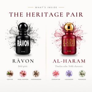The Heritage Pair – what's inside: RÀVON and AL-HARAM key notes