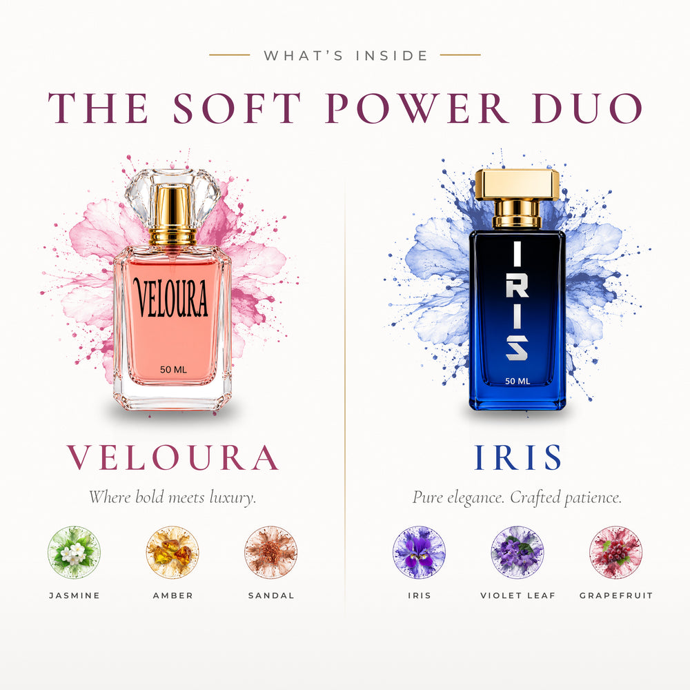 The Soft Power Duo – what's inside: VELOURA and IRIS key notes