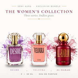 The Women’s Collection – DESIRE + VELOURA + AL-HARAM 50 ml by SOMI AURA