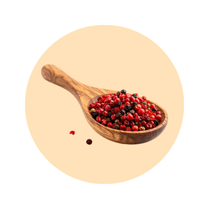 Pink pepper fragrance note — used in SOMI AURA RÀVON