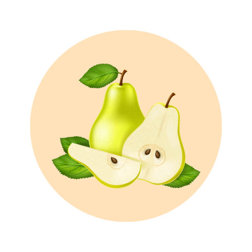 Sweet pear fragrance note — used in SOMI AURA LUMIÈRE