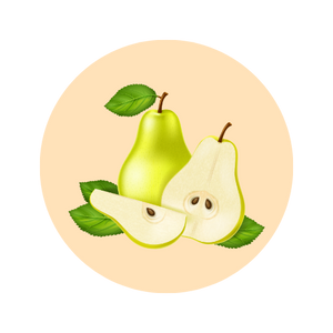 Sweet pear fragrance note — used in SOMI AURA LUMIÈRE