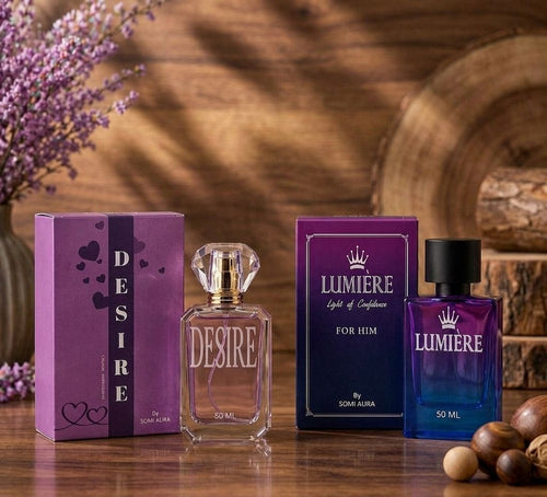 The Signature Set luxury oil perfume detail — DESIRE, RÀVON and WHITE TIGER set — SOMI AURA
